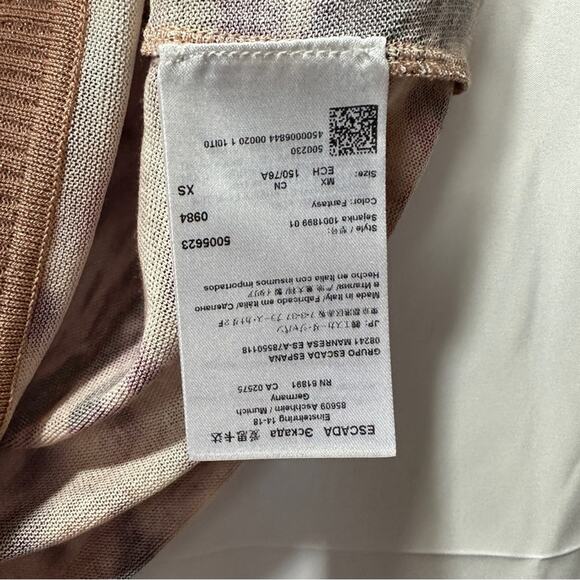 Escada Tie Dye Brown Tank Top Size XS - Picture 5 of 8
